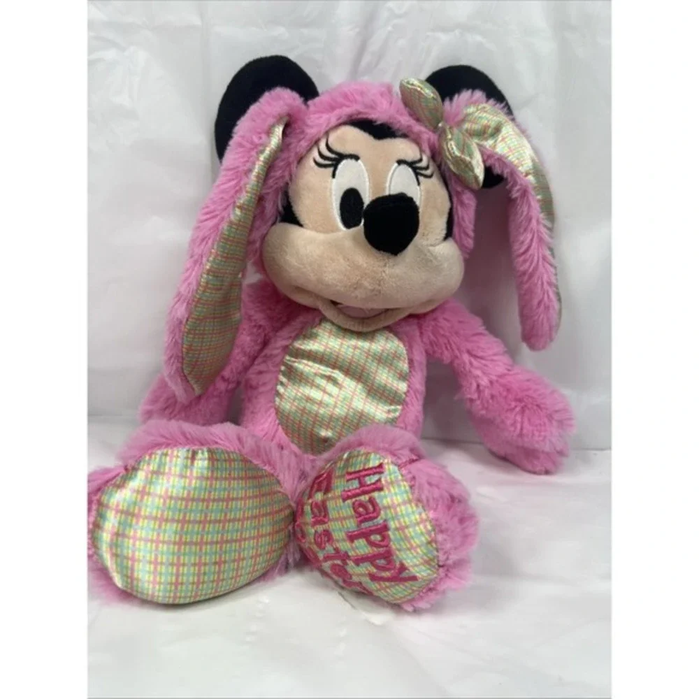 2020 Disney Parks Minnie‎ Mouse Pink Easter Bunny 12.5